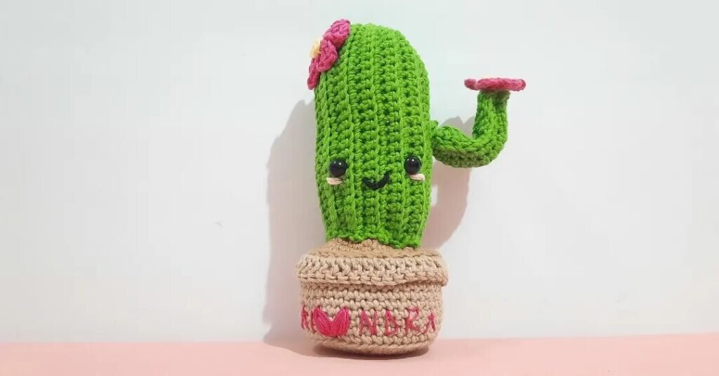 Amigurumi Pendant Cactus Free Crochet Pattern 2