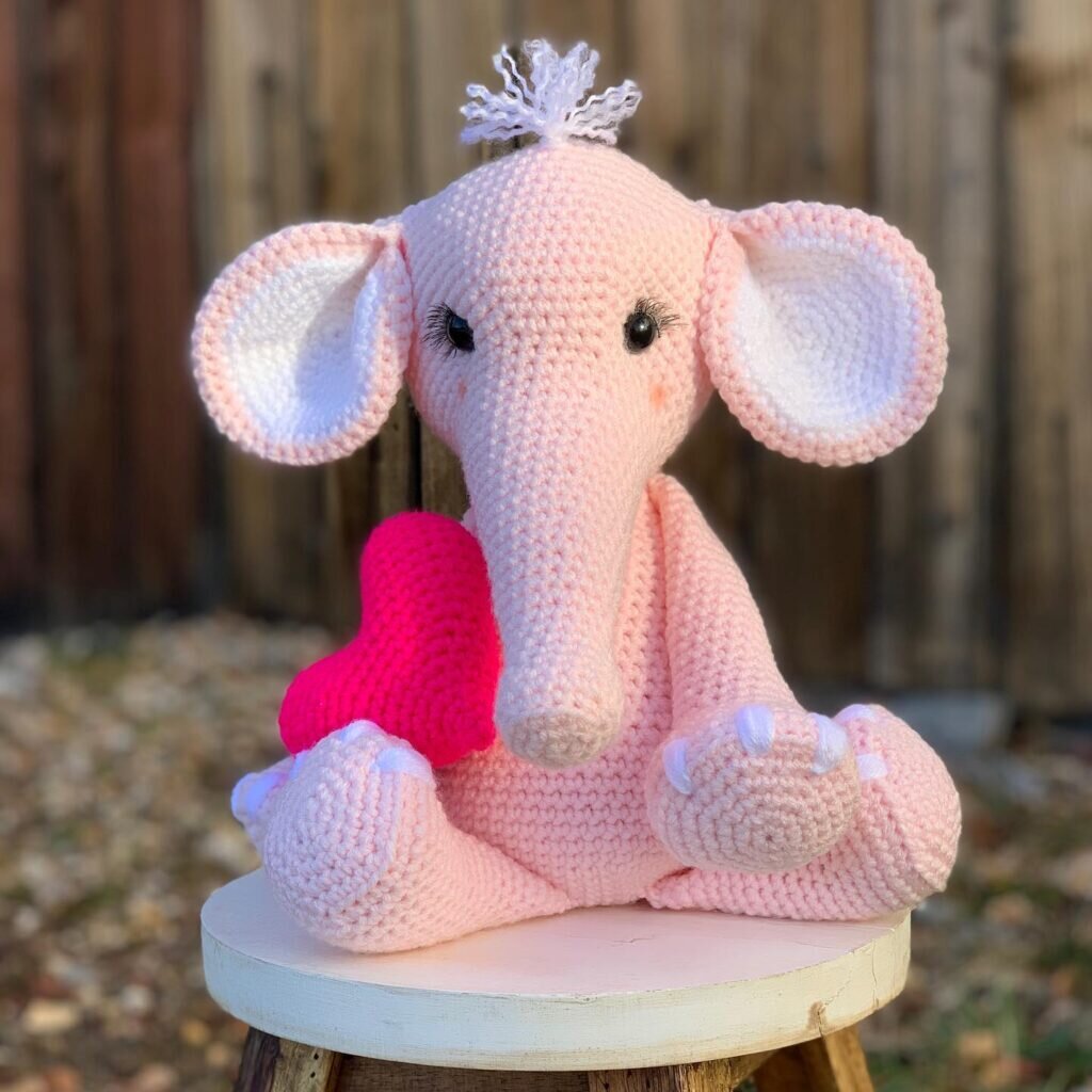 Amigurumi Pink Elephant Free Pattern 1