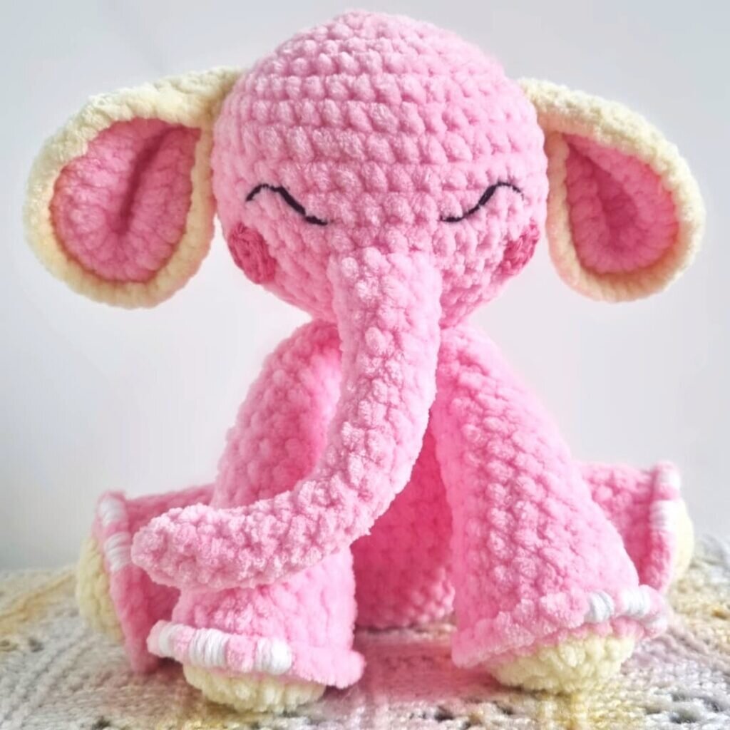 Amigurumi Pink Elephant Free Pattern 2