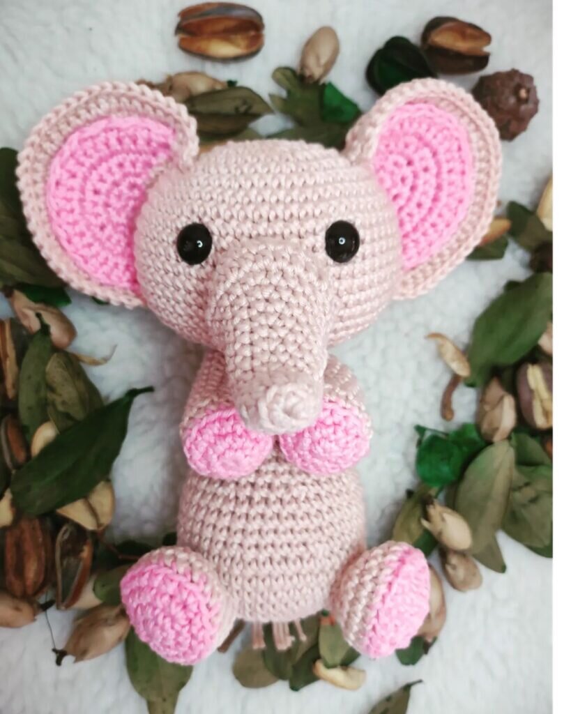 Amigurumi Pink Elephant Free Pattern 5