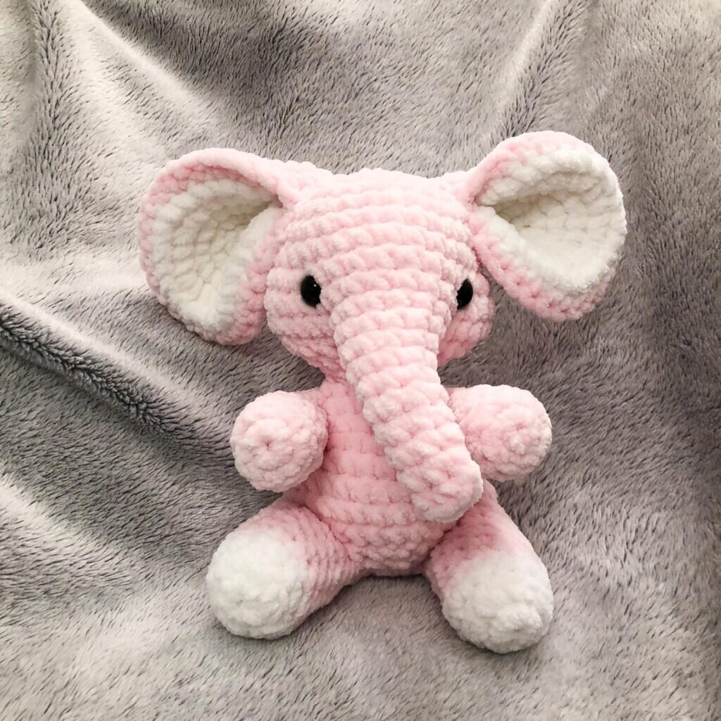 Amigurumi Pink Elephant Free Pattern 6