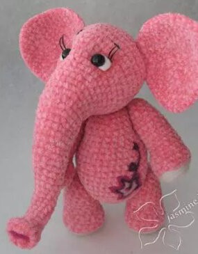 Amigurumi Pink Elephant Free Pattern