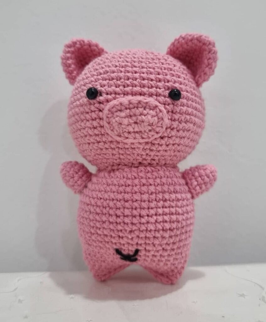 Amigurumi Pink Pig Free Pattern 8