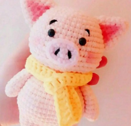Amigurumi Pink Pig Free Pattern