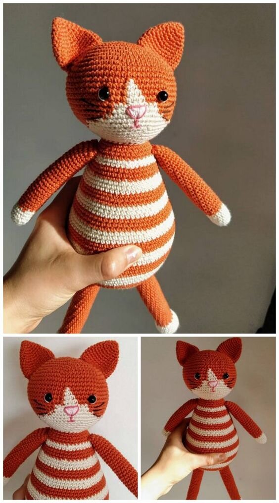 Amigurumi Plush Cat Free Pattern 11