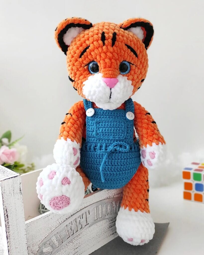 Amigurumi Plush Tiger Free Pattern 6