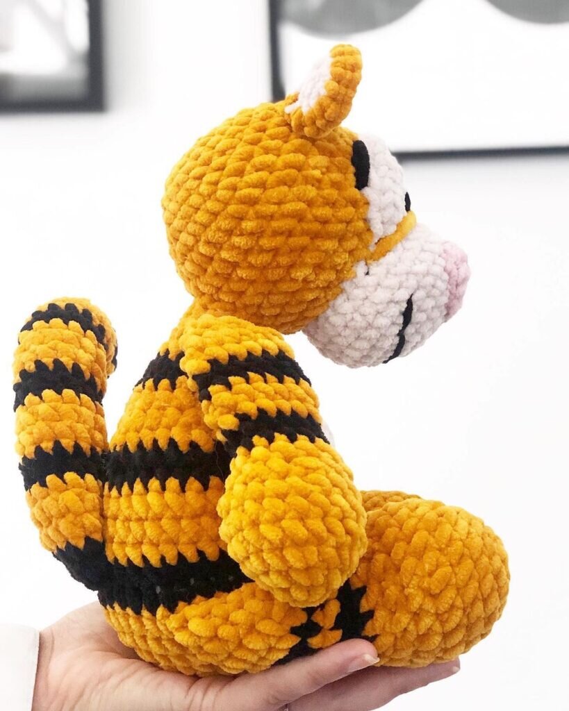 Amigurumi Plush Tiger Free Pattern 7