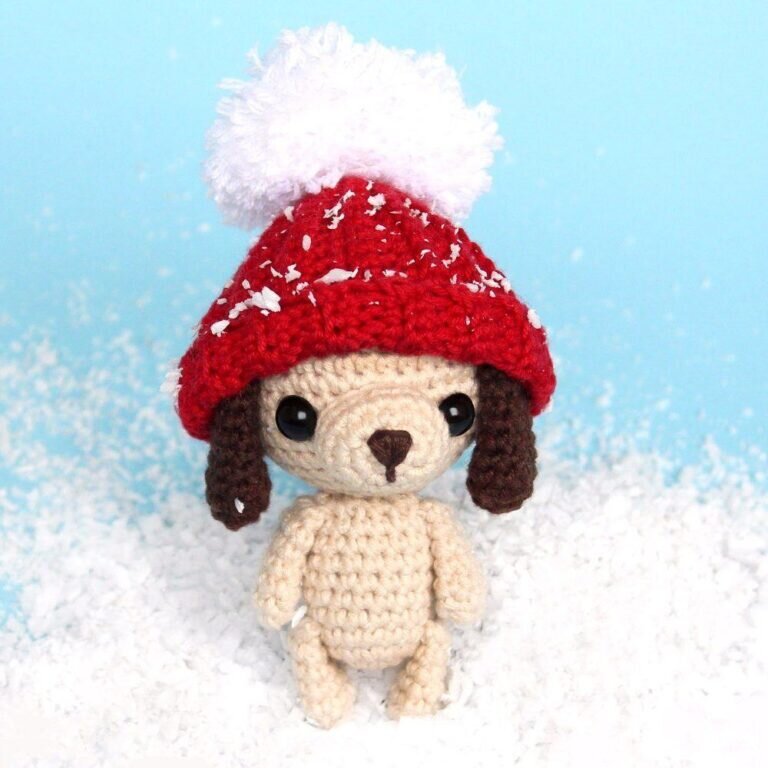 Amigurumi Puppy Keychain Free Pattern 1