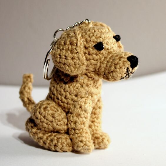 Amigurumi Puppy Keychain Free Pattern 7