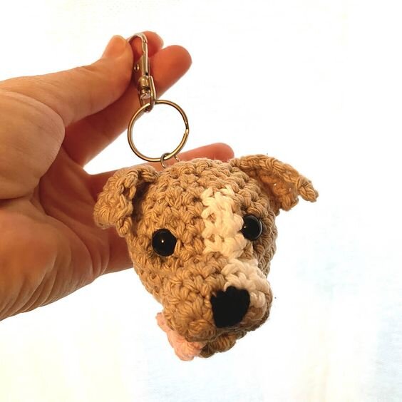 Amigurumi Puppy Keychain Free Pattern 9