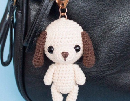 Amigurumi Puppy Keychain Free Pattern