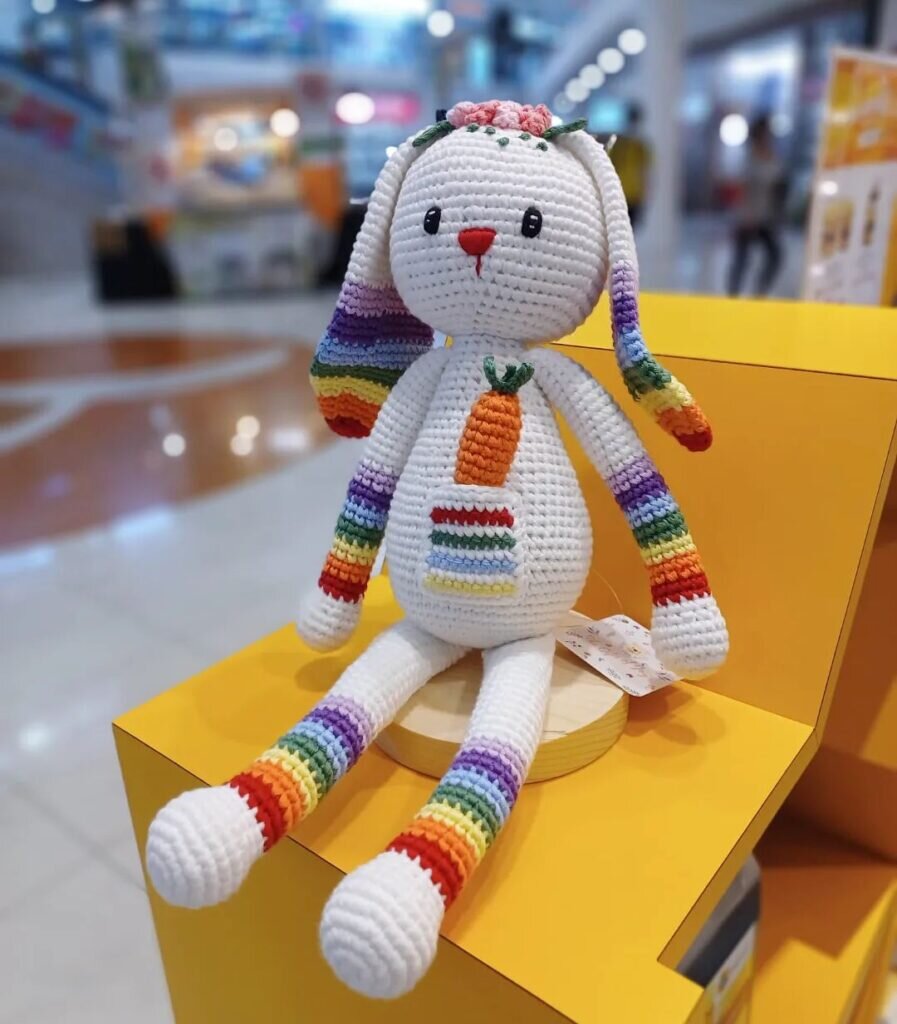 Amigurumi Rainbow Bunny Free Pattern 4