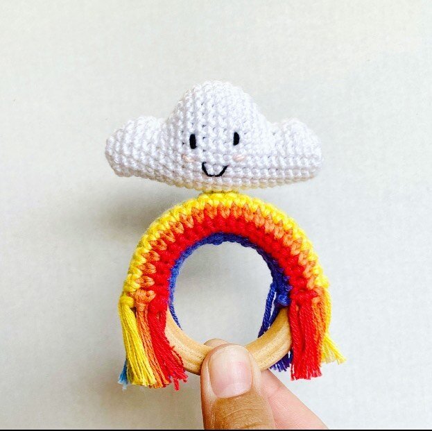 Amigurumi Rainbow Cloud Crochet Pattern 1