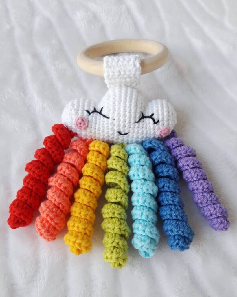 Amigurumi Rainbow Cloud Crochet Pattern 2