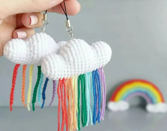 Amigurumi Rainbow Cloud Crochet Pattern