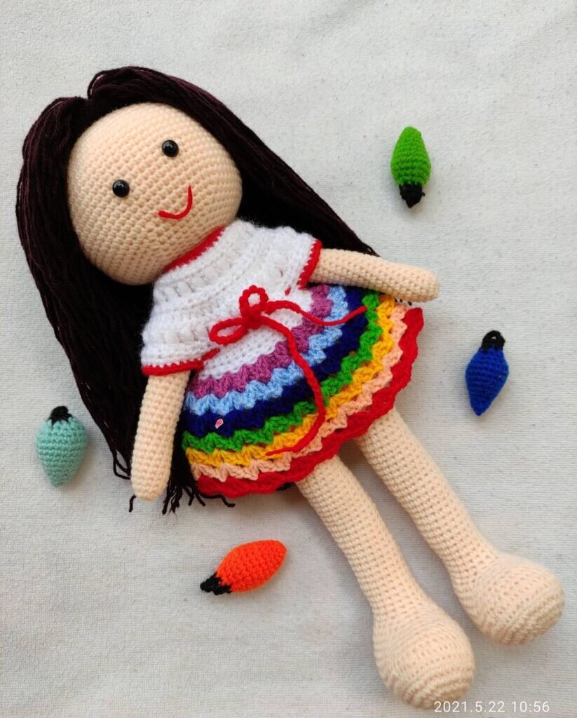 Amigurumi Rainbow Doll Free Pattern 1