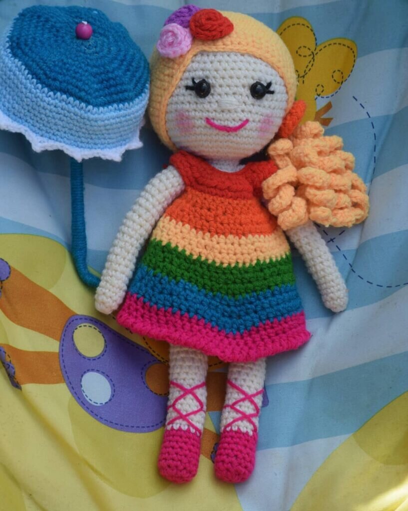 Amigurumi Rainbow Doll Free Pattern 3