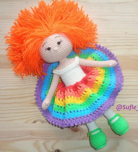 Amigurumi Rainbow Doll Free Pattern