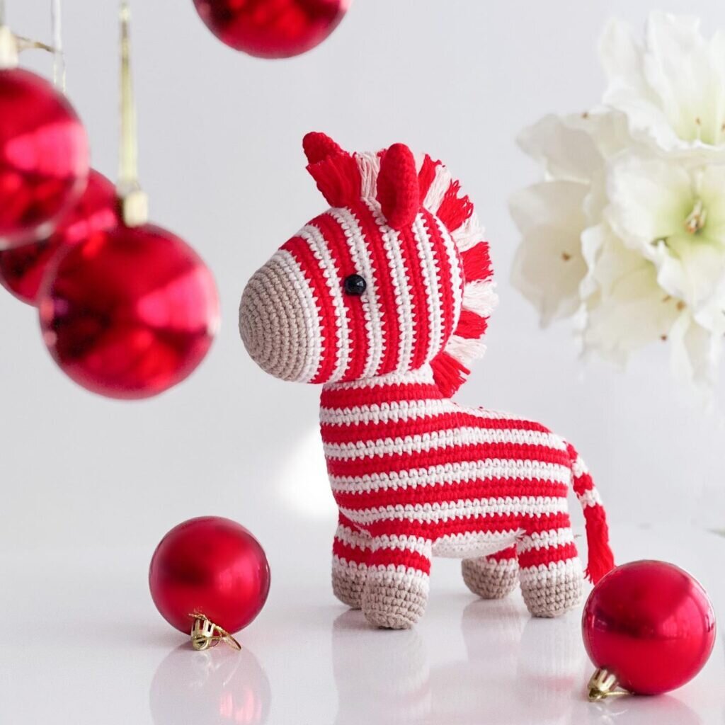 Amigurumi Rainbow Zebra Free Pattern 6