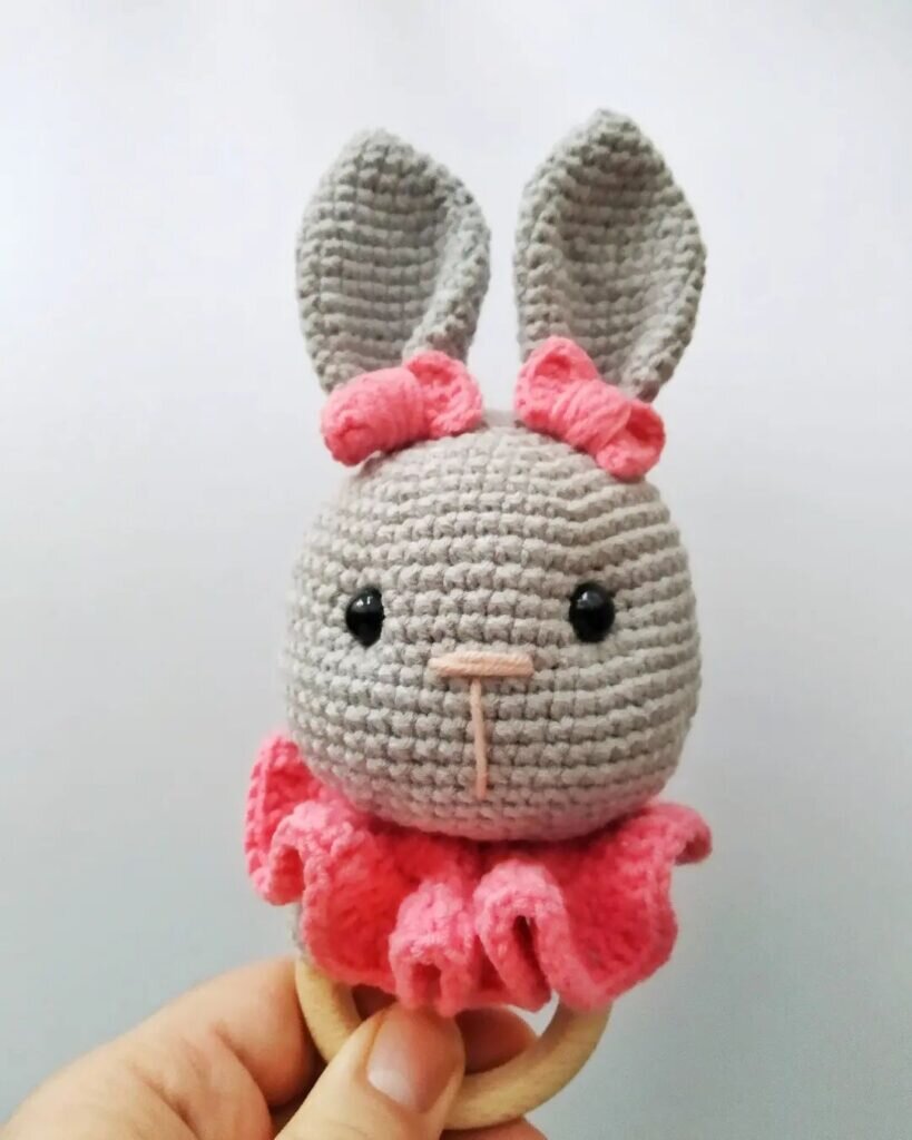 Amigurumi Rattle Bunny Free Pattern 5