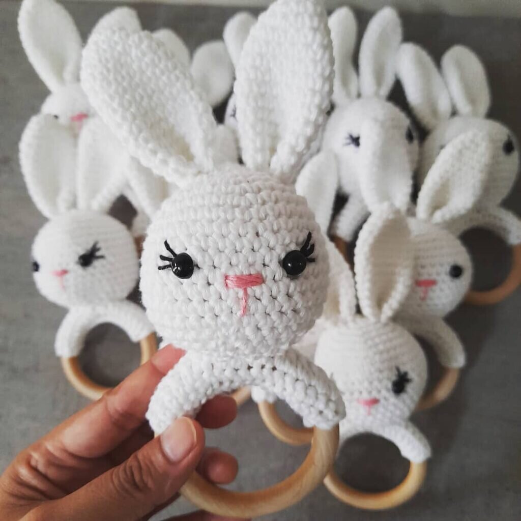 Amigurumi Rattle Bunny Free Pattern 5