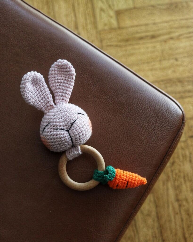 Amigurumi Rattle Bunny Free Pattern 6