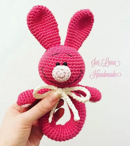 Amigurumi Rattle Bunny Free Pattern