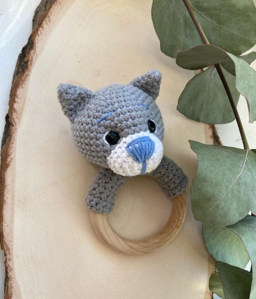 Amigurumi Rattle Cat Free Pattern 1