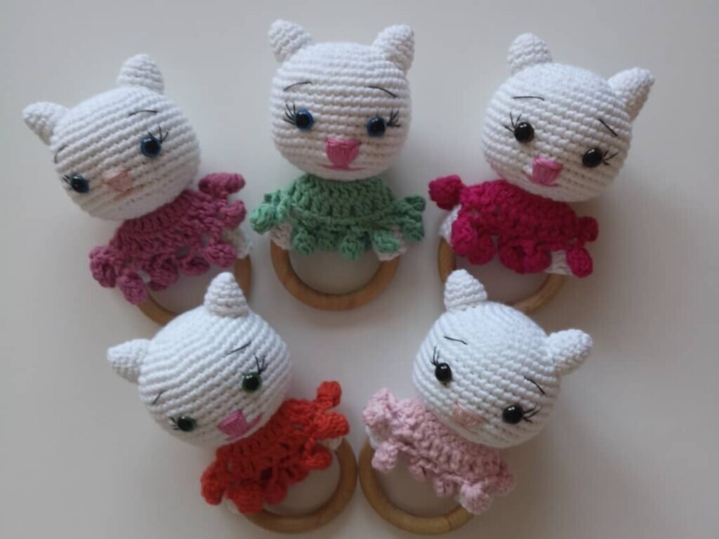 Amigurumi Rattle Cat Free Pattern 3