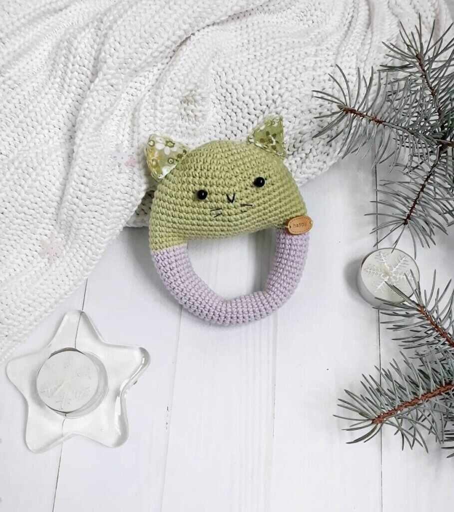 Amigurumi Rattle Cat Free Pattern 5