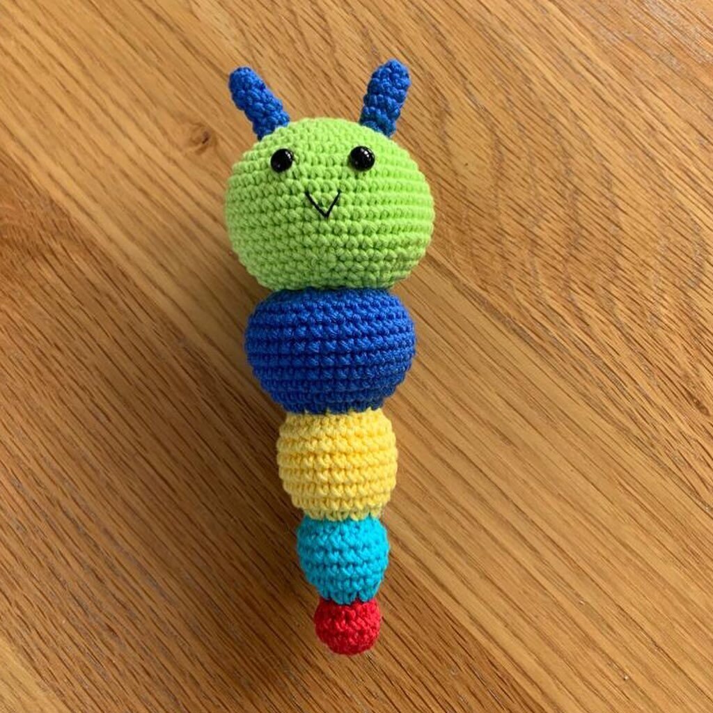 Amigurumi Rattle Caterpillar Free Pattern 2