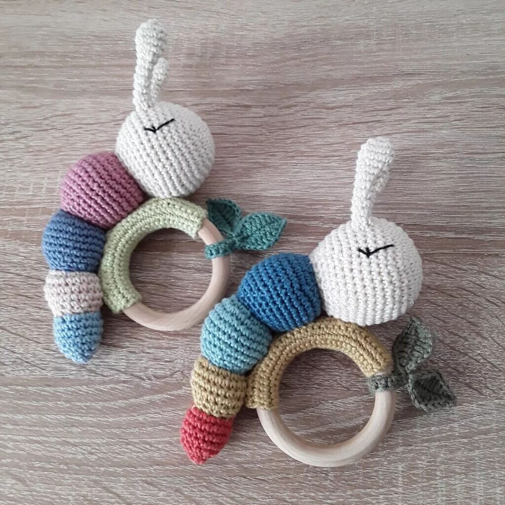 Amigurumi Rattle Caterpillar Free Pattern 6