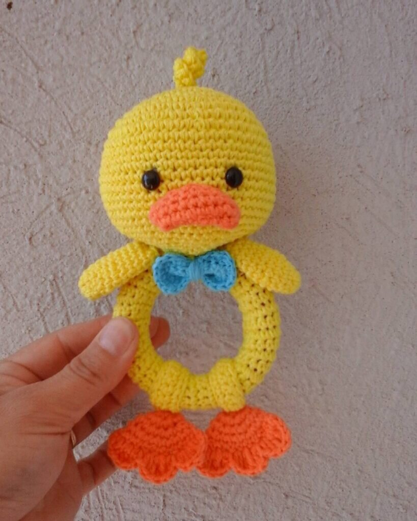 Amigurumi Rattle Duck Free Pattern 5