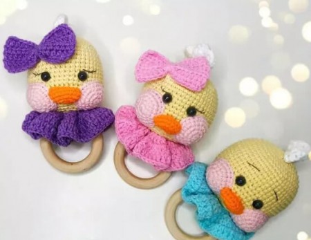 Amigurumi Rattle Duck Free Pattern