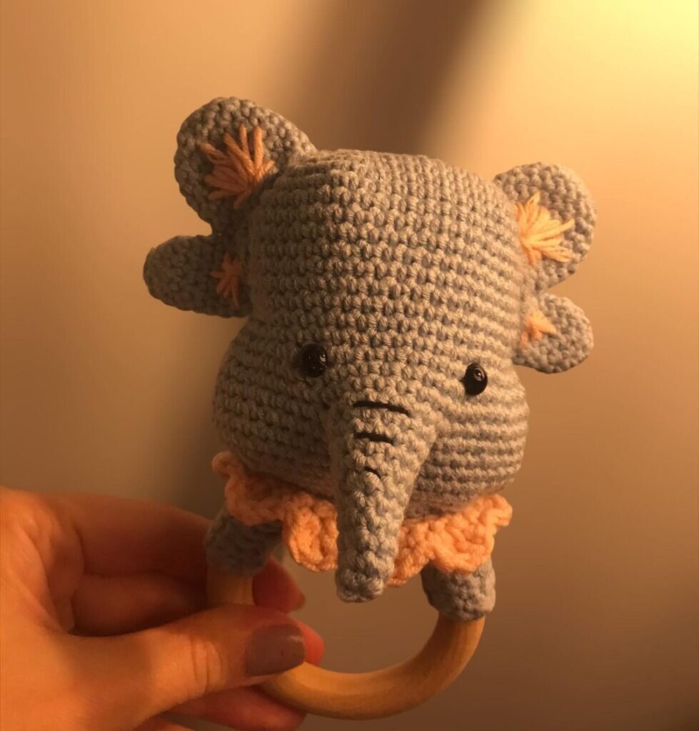 Amigurumi Rattle Elephant Free Pattern 1