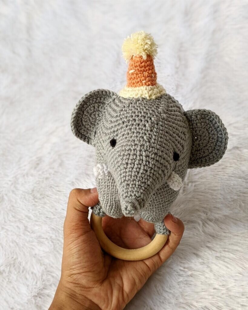 Amigurumi Rattle Elephant Free Pattern 2