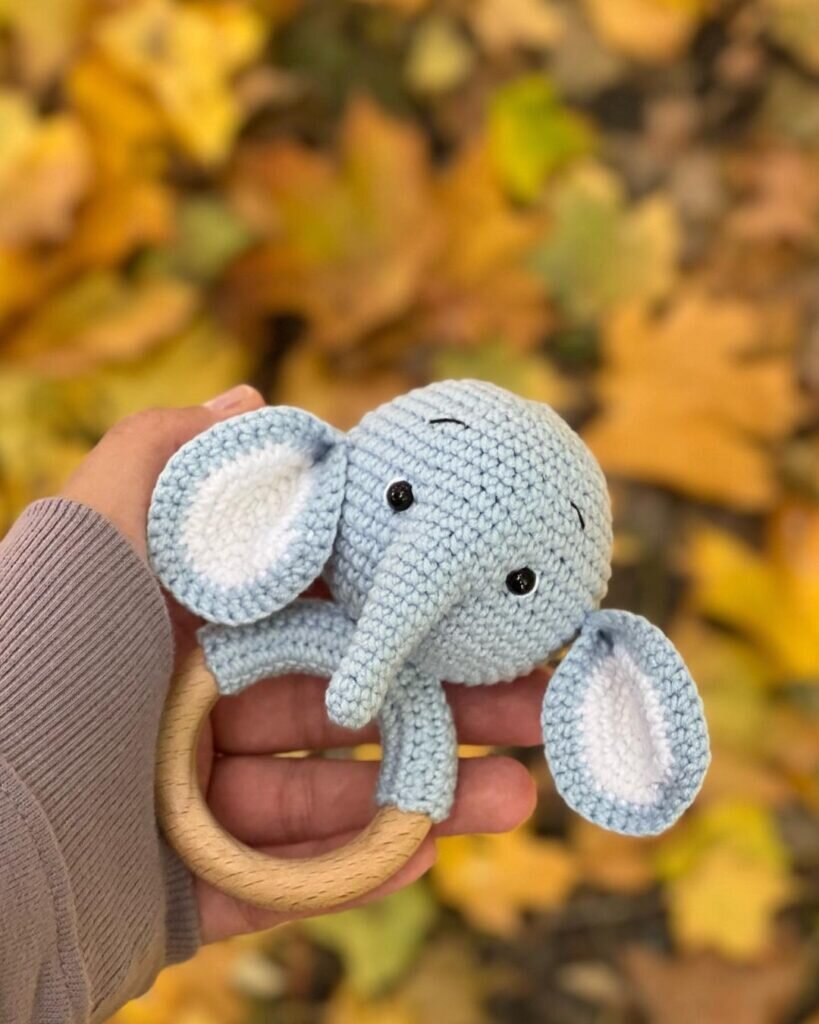 Amigurumi Rattle Elephant Free Pattern 4