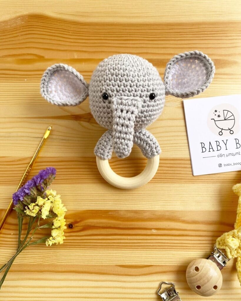 Amigurumi Rattle Elephant Free Pattern 6