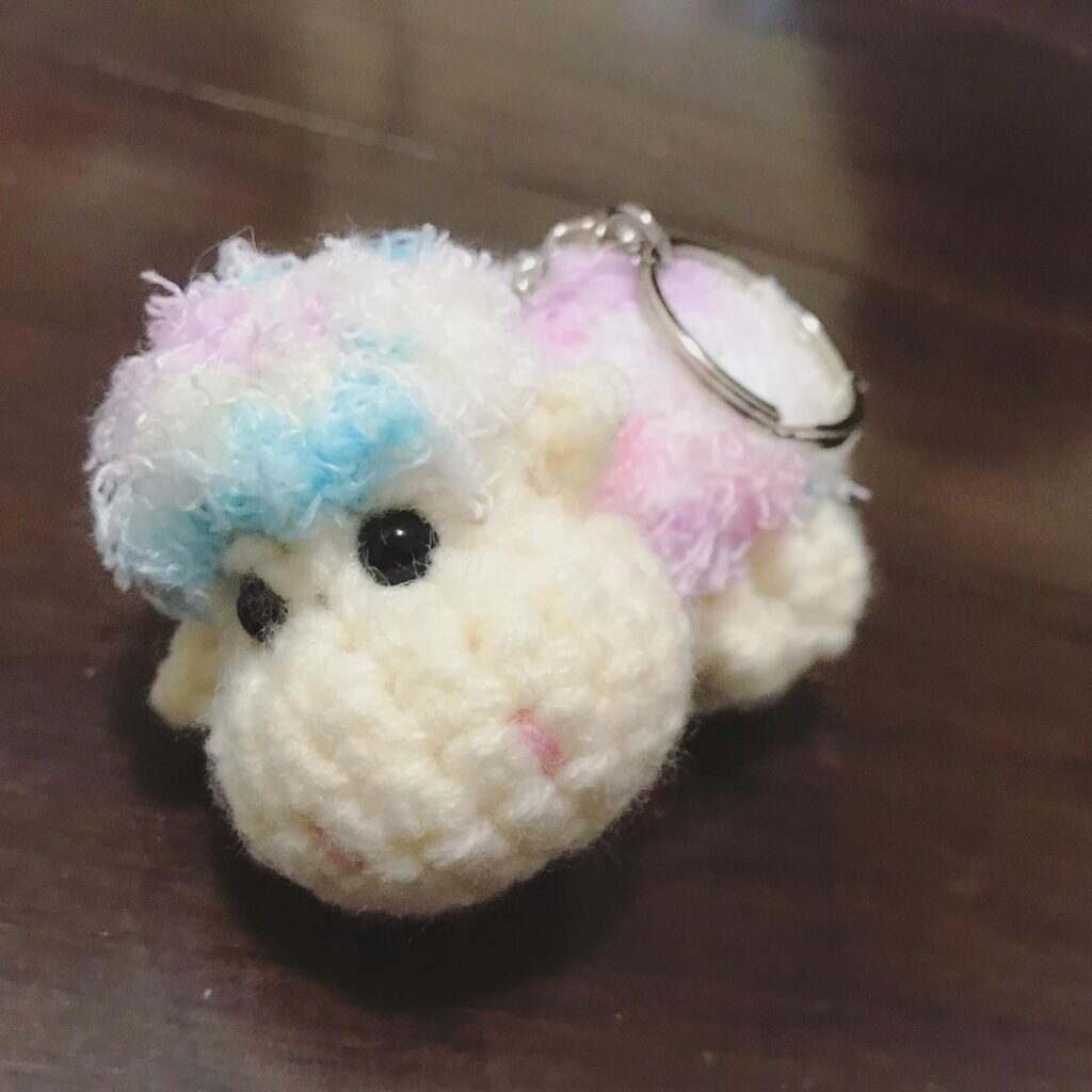 Amigurumi Sheep Keychain Free Pattern 2