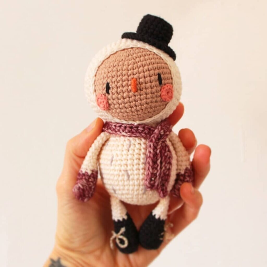 Amigurumi Snowman Free Pattern 3