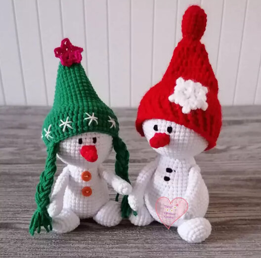 Amigurumi Snowman Free Pattern