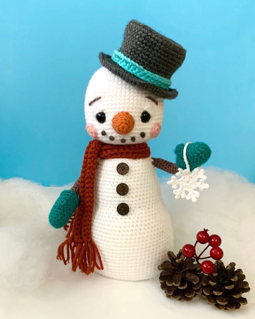 Amigurumi Snowman Free Pattern 5