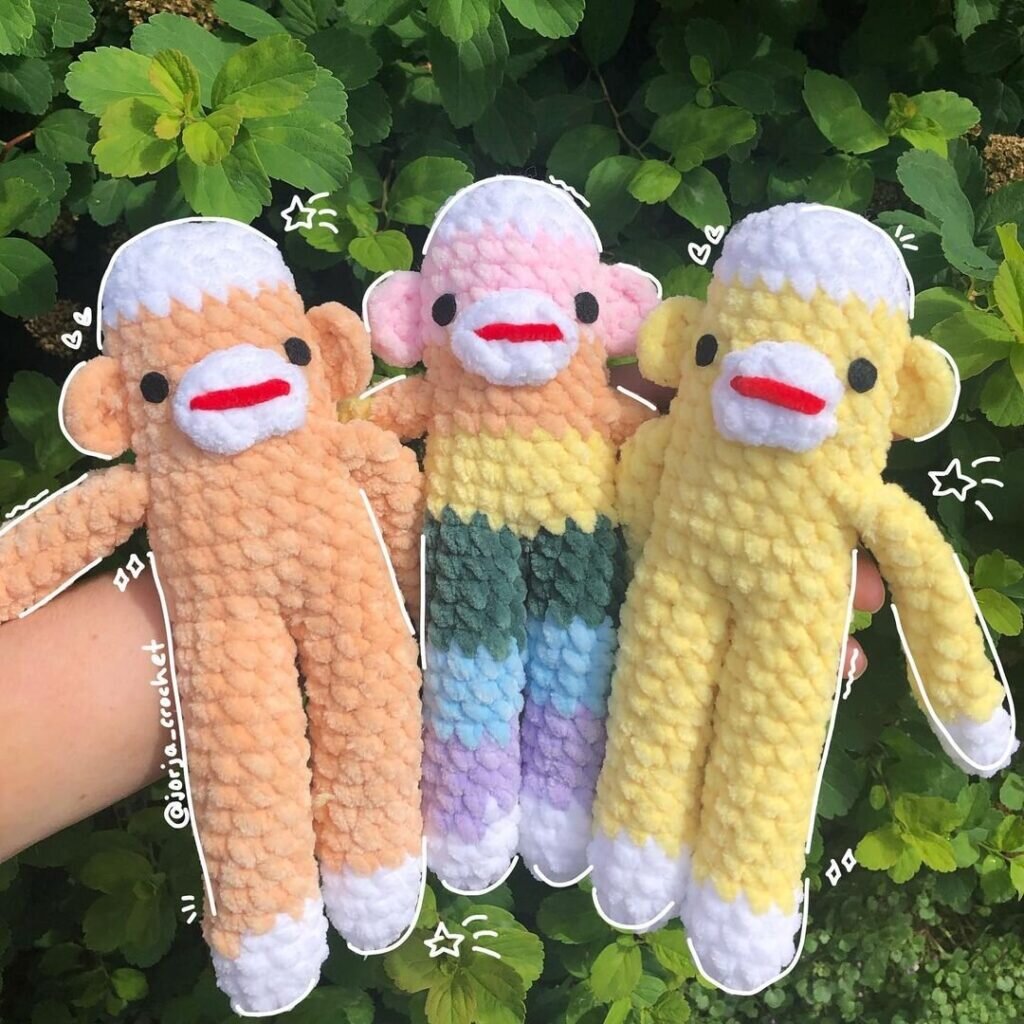 Amigurumi Sock Monkey Crochet Pattern 1