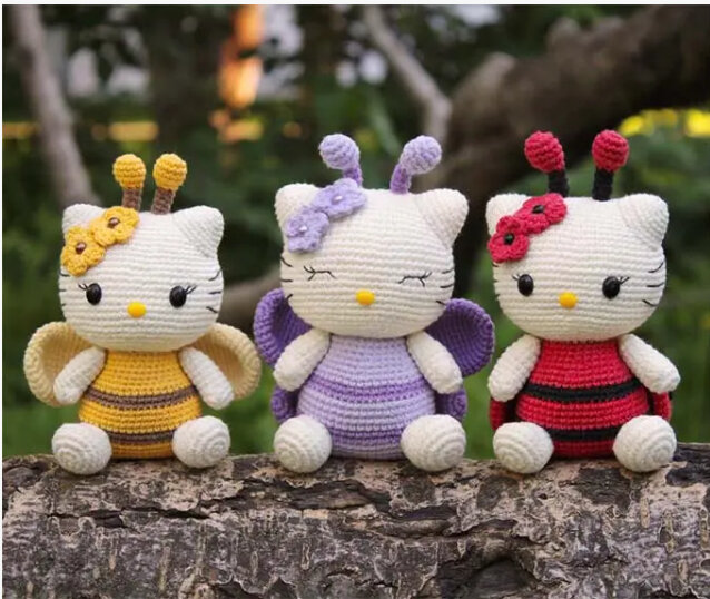 Amigurumi Spring Kitty Crochet Pattern 1