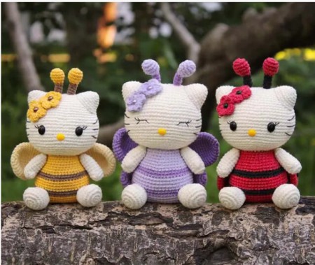 Amigurumi Spring Kitty Crochet Pattern