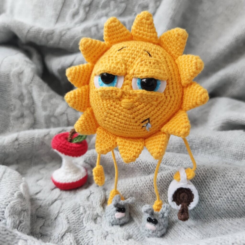 Amigurumi Sun Crochet Free Pattern 2