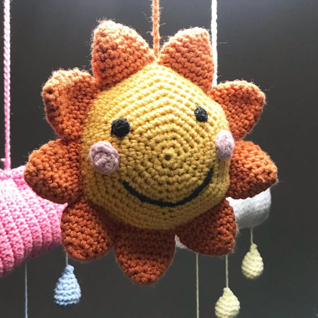 Amigurumi Sun Crochet Free Pattern 6