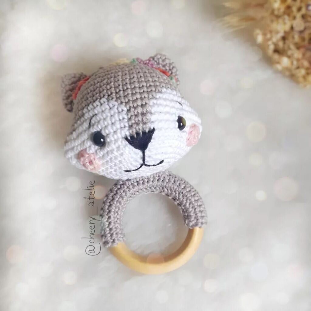 Amigurumi Teether Rattle Crochet Pattern 1