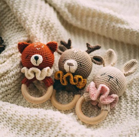 Amigurumi Teether Rattle Crochet Pattern