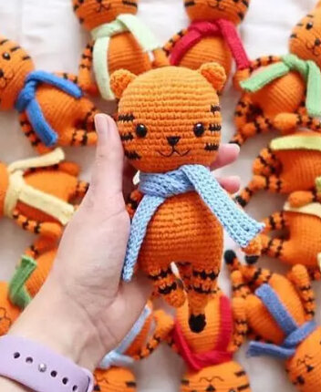 Amigurumi Tiger Cub Free Pattern